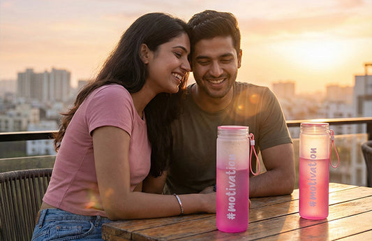 Glass Colorful Portable Unbreakable Water Bottle