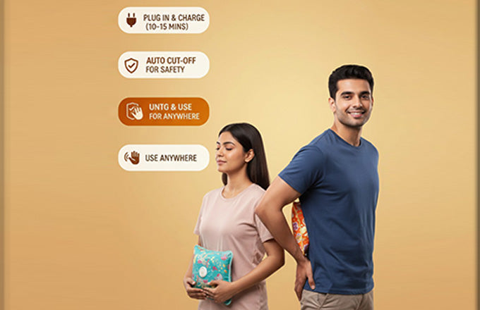 Electric Hot Water Bag with Pre-Filled Gel provides fast relief from period pain, muscle cramps, and joint stiffness. This 1L electric heating pad is safe, reusable, and easy to use—ideal for everyday warmth and comfort