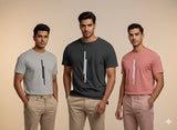 Tshirts for Men Combo Pack of 3 | Regular Fit | Printed | Round Neck Half Sleeve