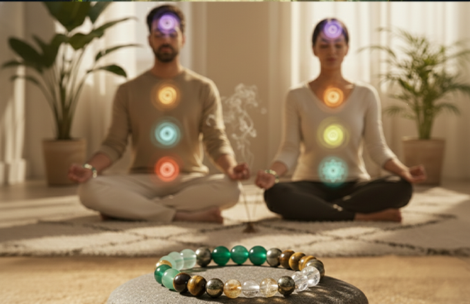 Money Magnet Bracelet – Certified Healing Crystals for Wealth & Prosperity | Citrine, Pyrite & Green Aventurine | Attract Money, Good Luck & Abundance | Original Crystal Bracelet for Men & Women