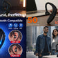 Mono Bluetooth Headset – Wireless Single-Ear Earpiece with Mic for Calls, Hands-Free Driving, Fast Charging, Lightweight & All Smartphone Compatibility